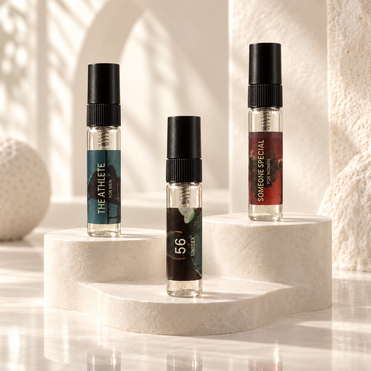 Pack of 3 Testers by Velmis – choose your favorite perfume fragrances