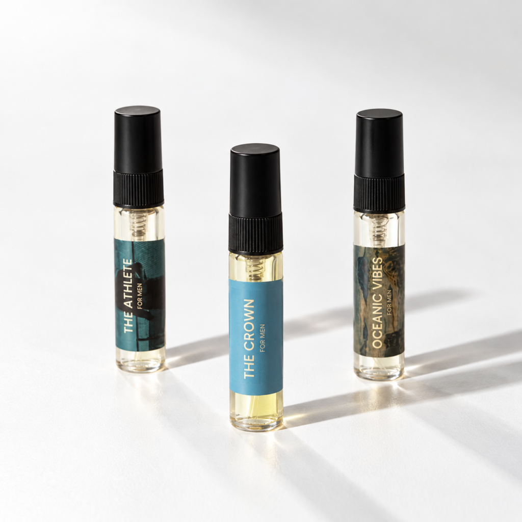 Pack of 3 Men's Testers by Velmis featuring three masculine perfume fragrances